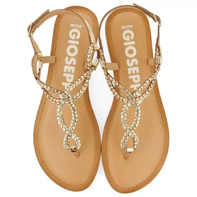 Sandalias Planas<Gioseppo Sandalias Merignas De Mujer Con Tiras Trenzadas Blancas.