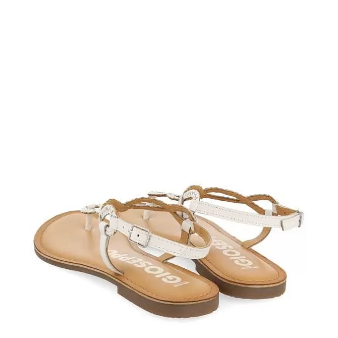Sandalias Planas<Gioseppo Sandalias Merignas De Mujer Con Tiras Trenzadas Blancas.