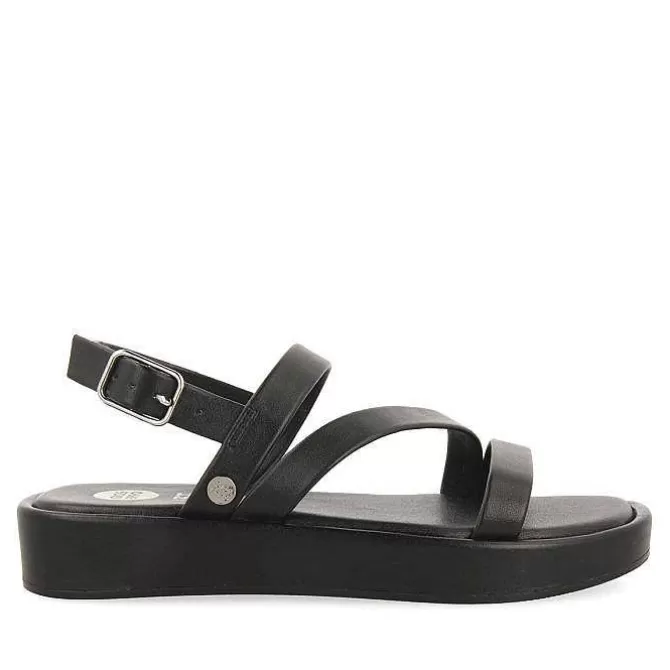 Niñas | Sandalias<Gioseppo Sandalias Negras De Piel Con Tiras Y Suela Con Volumen Para Nina Y Nino Coulee