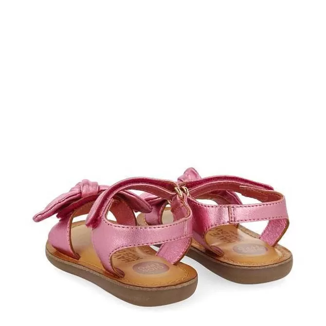 Bebe | Sandalias Bebe Nina<Gioseppo Sandalias Nina Panay Piel Metalizada Fucsia