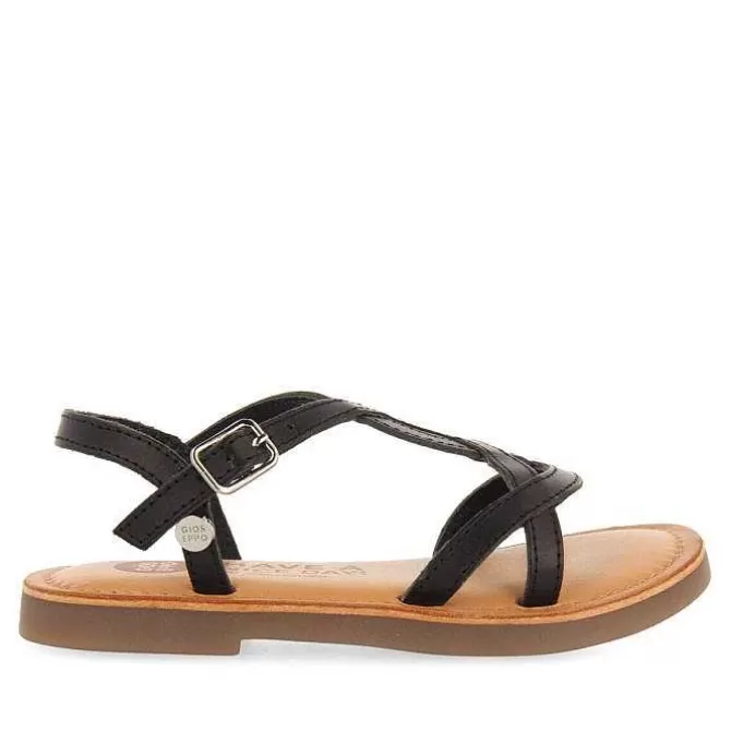 Niñas | Sandalias<Gioseppo Sandalias Nina Tilly Piel Negro Metalizado