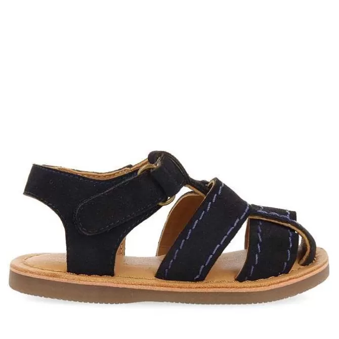 Bebe | Sandalias Bebe Nina<Gioseppo Sandalias Nino Cabixi Tiras Piel Azul Marino
