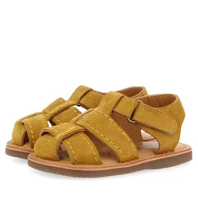 Bebe | Sandalias Bebe Nina<Gioseppo Sandalias Nino Cabixi Tiras Piel Mostaza