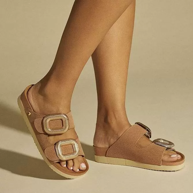 Sandalias Planas<Gioseppo Sandalias Nude Adorno De Joya Para Mujer Covert
