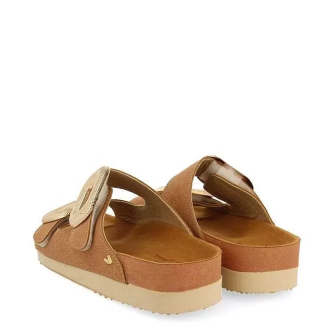 Sandalias Planas<Gioseppo Sandalias Nude Adorno De Joya Para Mujer Covert