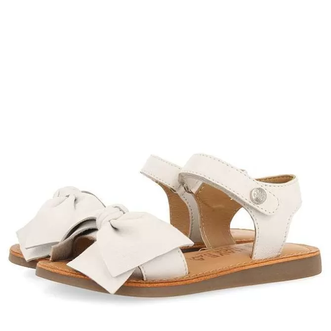 Niñas | Sandalias<Gioseppo Sandalias Piel Blanca Lazo Nina Y Nino Delonice