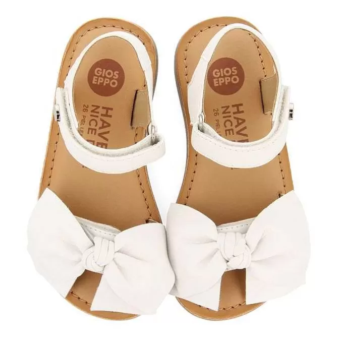 Niñas | Sandalias<Gioseppo Sandalias Piel Blanca Lazo Nina Y Nino Delonice