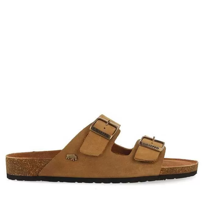 Chancletas<Gioseppo Sandalias Piel Color Piel Con Suela Bio Para Hombre Vizzini