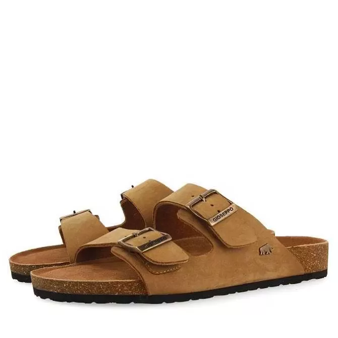 Chancletas<Gioseppo Sandalias Piel Color Piel Con Suela Bio Para Hombre Vizzini
