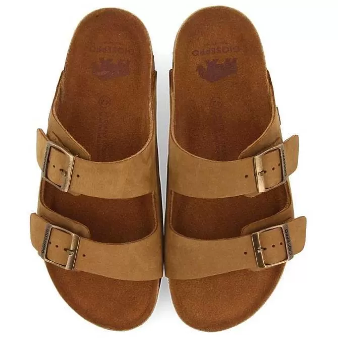 Chancletas<Gioseppo Sandalias Piel Color Piel Con Suela Bio Para Hombre Vizzini