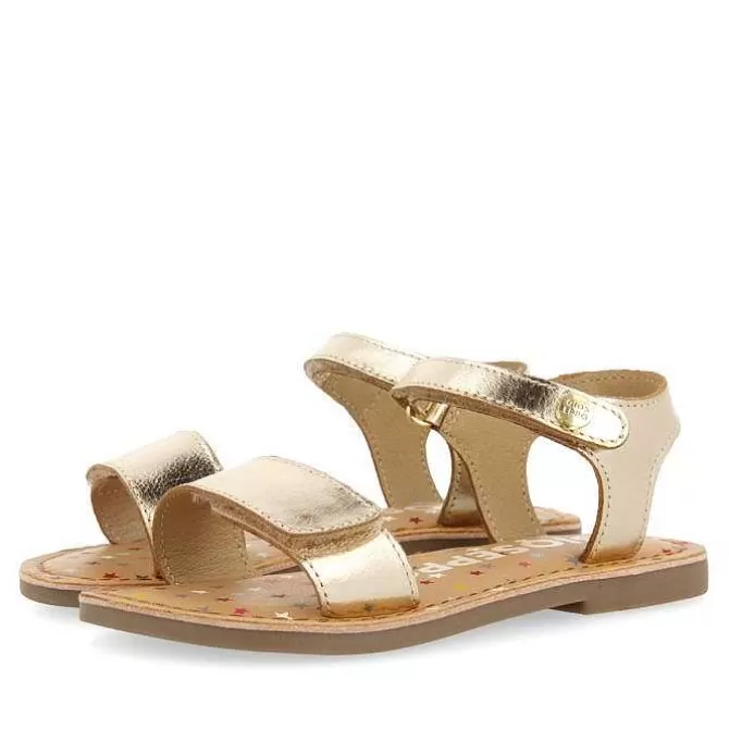 Niñas | Sandalias<Gioseppo Sandalias Piel Dorada Estampado Fantasia Nina Y Nino Gigean