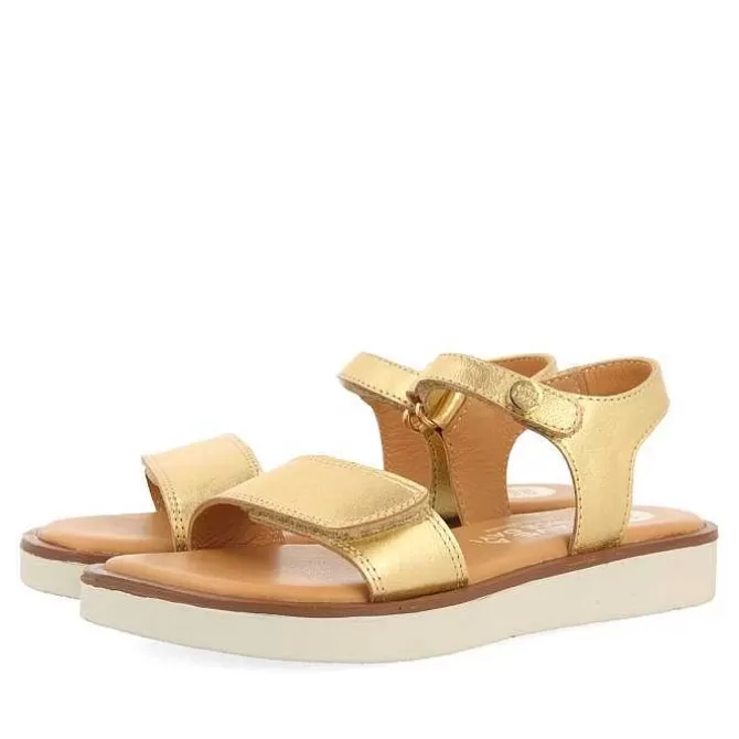 Niñas | Sandalias<Gioseppo Sandalias Piel Estilo Griega Dorada Nina Y Nino Malfa