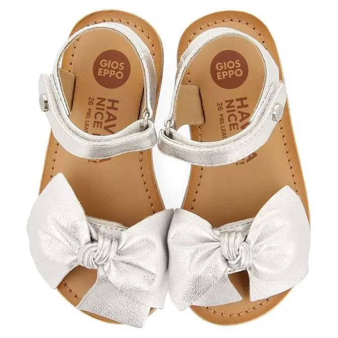 Niñas | Sandalias<Gioseppo Sandalias Piel Lazo Plata Nina Y Nino Delonice