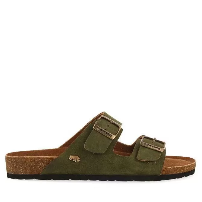 Chancletas<Gioseppo Sandalias Piel Suela Bio Caki Para Hombre Vizzini