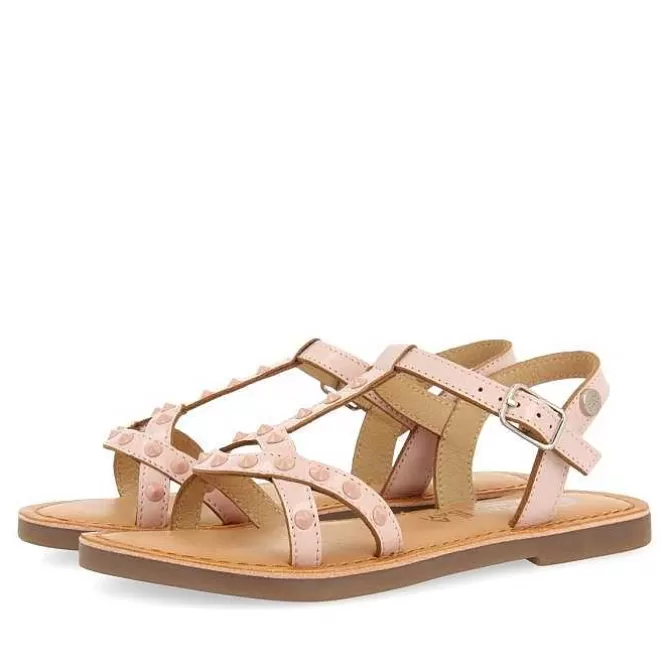 Niñas | Sandalias<Gioseppo Sandalias Piel Tachuelas Rosa Nina Y Nino Stibb