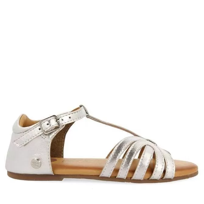 Niñas | Sandalias<Gioseppo Sandalias Piel Tirantes Plata Nina Y Nino Aripeka