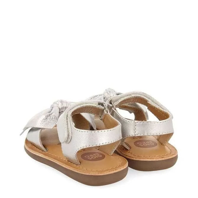 Bebe | Sandalias Bebe Nina<Gioseppo Sandalias Plateadas De Piel Con Lazo Para Bebe Itala