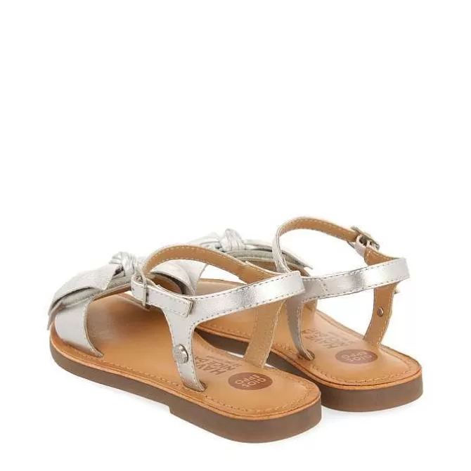 Niñas | Sandalias<Gioseppo Sandalias Plateadas De Piel Con Lazo Para Nina Y Nino Varzim