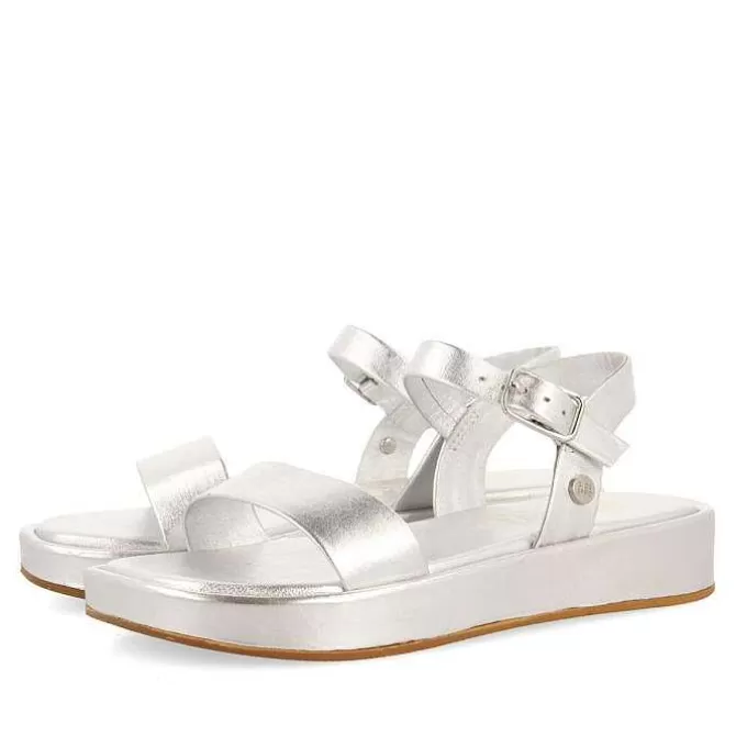 Niñas | Sandalias<Gioseppo Sandalias Plateadas De Piel Y Piso Con Volumen Para Nina Y Nino Sheze
