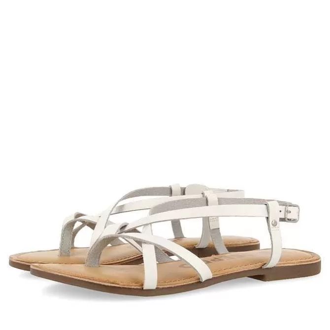 Sandalias Planas<Gioseppo Sandalias Romanas De Mujer Lelex Blancas