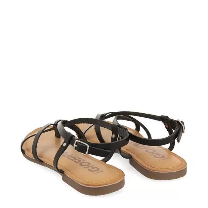 Sandalias Planas<Gioseppo Sandalias Romanas De Mujer Lelex Color Negro