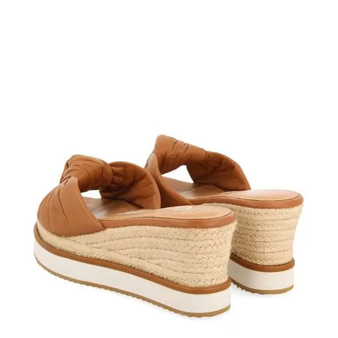 Sandalias Cuña<Gioseppo Sandalias Slip-On En Color Piel Con Detalle De Nudo Y Cuña Para Mujer Cakran