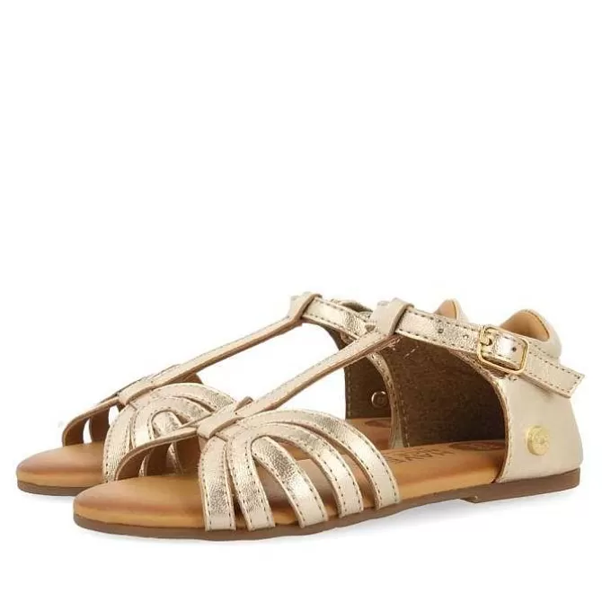 Niñas | Sandalias<Gioseppo Sandalias Tirantes Piel Dorada Nina Y Nino Aripeka
