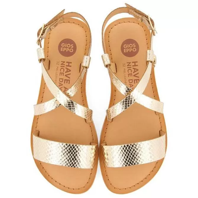 Niñas | Sandalias<Gioseppo Sandalias Tirantes Piel Dorada Nina Y Nino Komsi