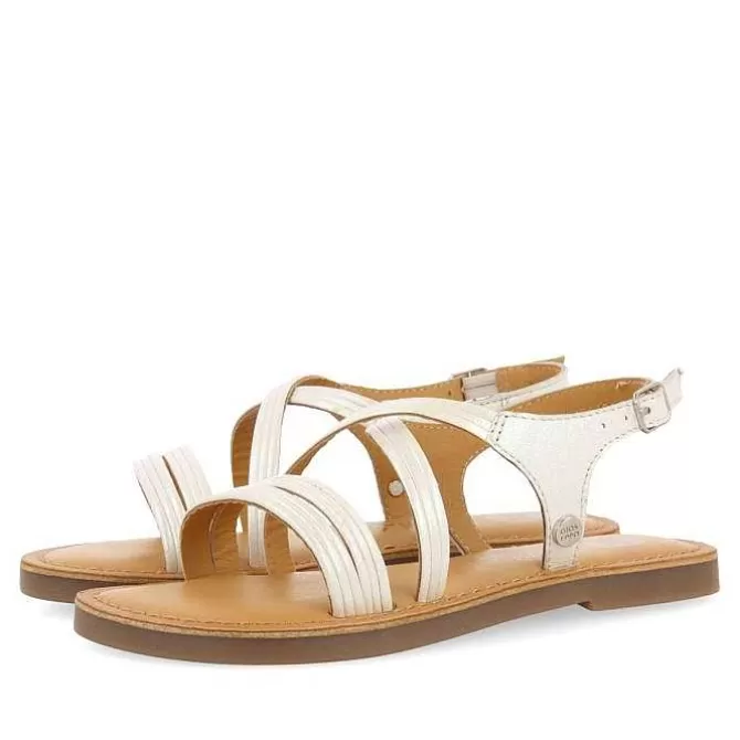 Niñas | Sandalias<Gioseppo Sandalias Tiras Tubulares De Piel Blancas Para Nina Y Nino Anexo