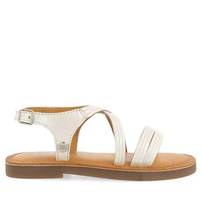 Niñas | Sandalias<Gioseppo Sandalias Tiras Tubulares De Piel Blancas Para Nina Y Nino Kerrier
