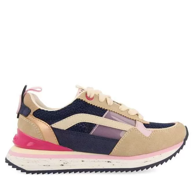 Niñas | Zapatillas<Gioseppo Sneakers Azul Marino Con Textura Y Contraste De Color Para Nina Y Nino Poway