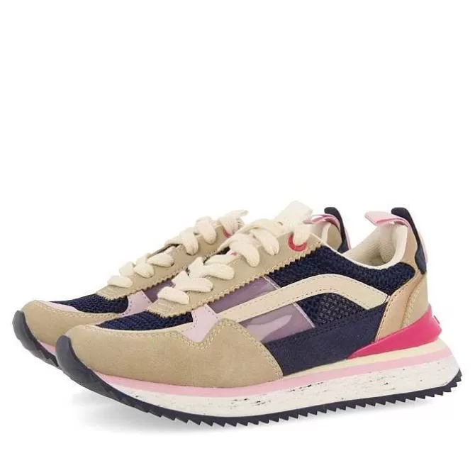 Niñas | Zapatillas<Gioseppo Sneakers Azul Marino Con Textura Y Contraste De Color Para Nina Y Nino Poway