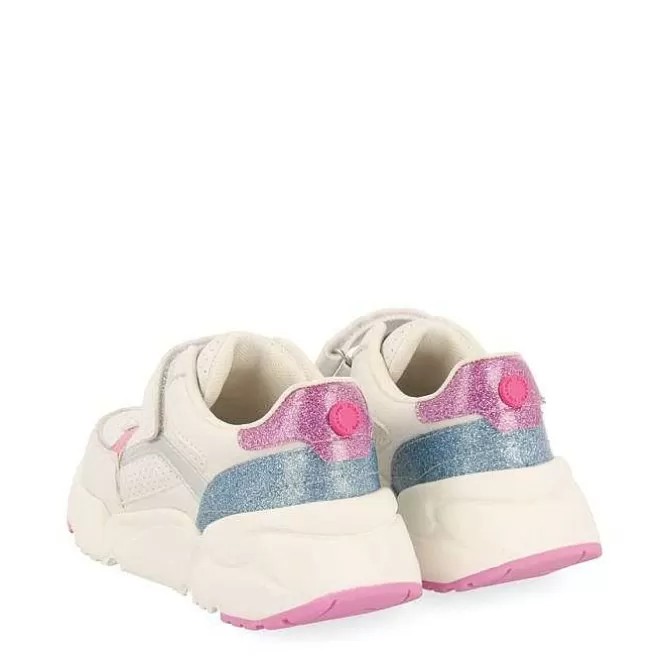 Niñas | Zapatillas<Gioseppo Sneakers Blancas Con Brillantes, Detalles De Colores Y Suela Voluminosa Para Nino Y Nina Drain