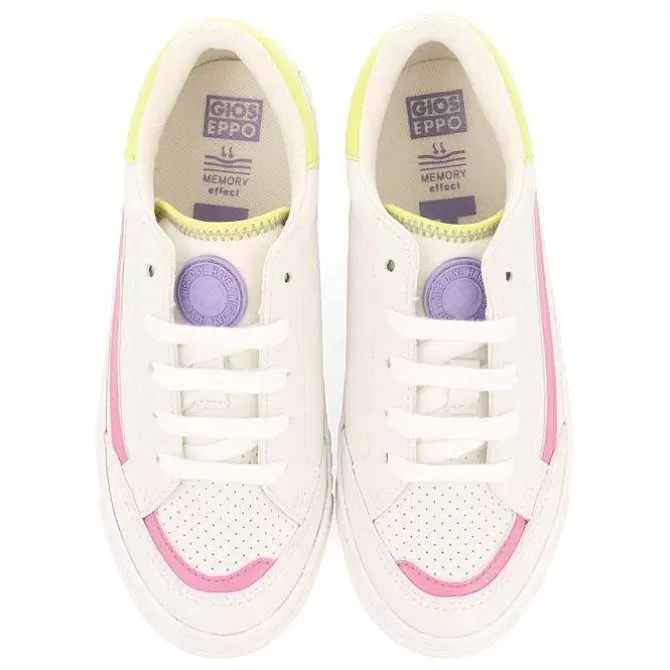 Niñas | Zapatillas<Gioseppo Sneakers Blancas Con Detalles De Colores Nina Y Nino Cusick