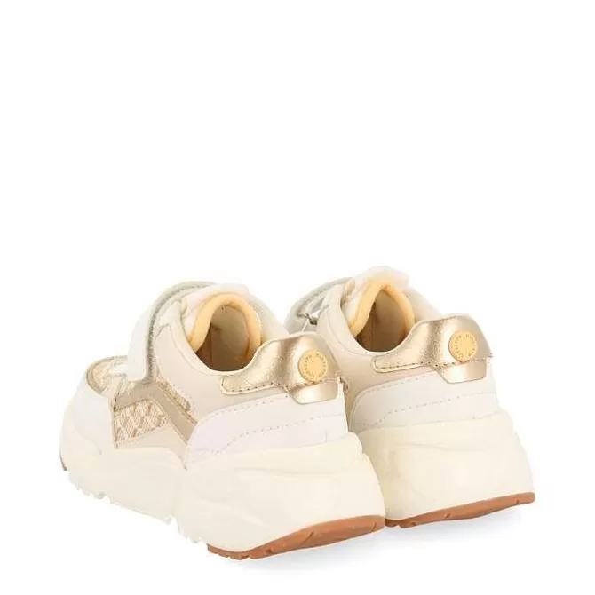 Niñas | Zapatillas<Gioseppo Sneakers Blancas Con Detalles De Rafia Y Accesos Metalicos Para Nina Y Nino Kukur