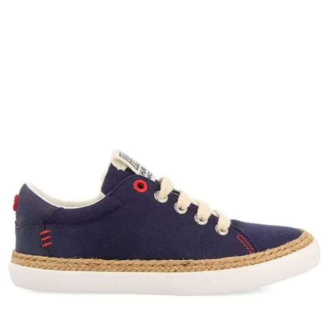 Niños | Zapatillas<Gioseppo Sneakers Color Azul Marino Con Detalle De Rafia Y Decoraciones De Color Para Nino Y Nina Tunje