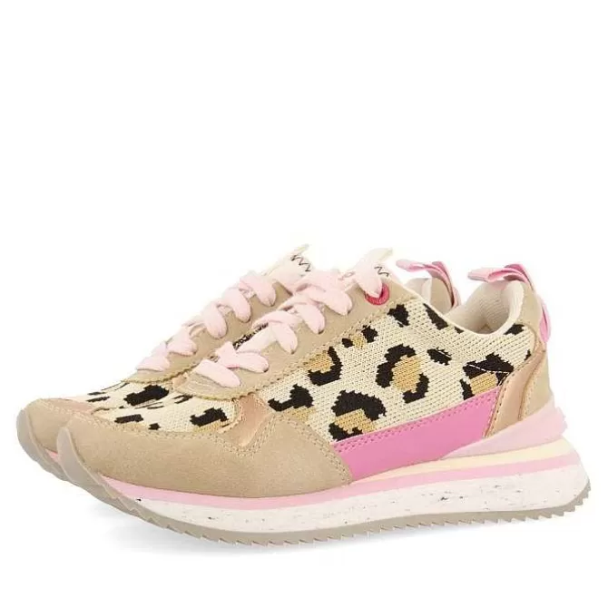 Niñas | Zapatillas<Gioseppo Sneakers Con Estampado Animal Y Detalles En Rosa Para Nina Y Nino Ives