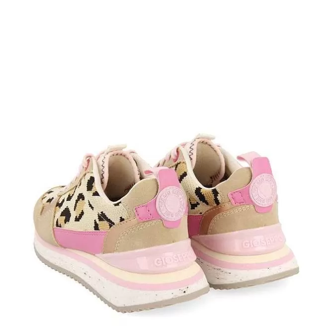 Niñas | Zapatillas<Gioseppo Sneakers Con Estampado Animal Y Detalles En Rosa Para Nina Y Nino Ives