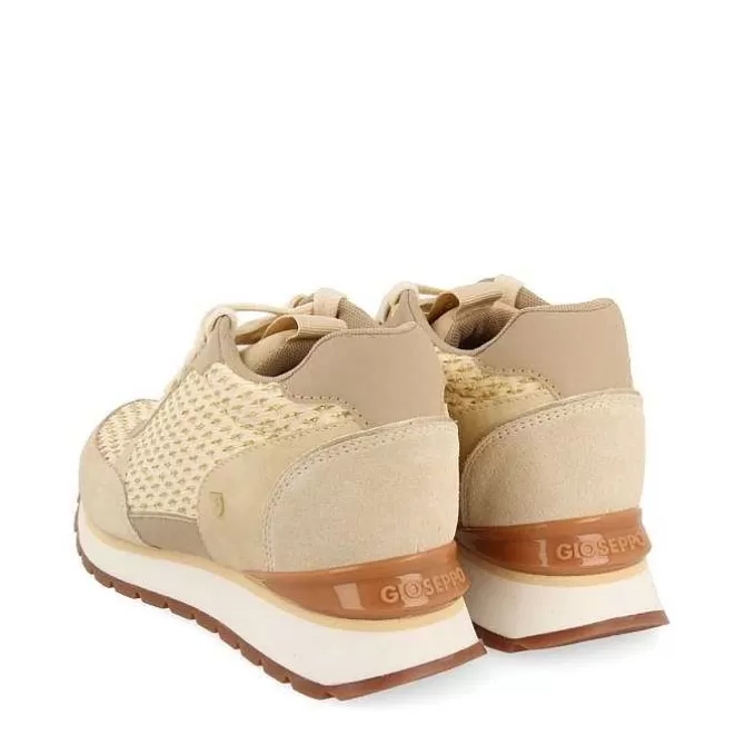 Zapatillas De Deporte De Cuña<Gioseppo Sneakers Dorada Con Cuña Interior Y Detalles Trenzados Para Mujer Hekal