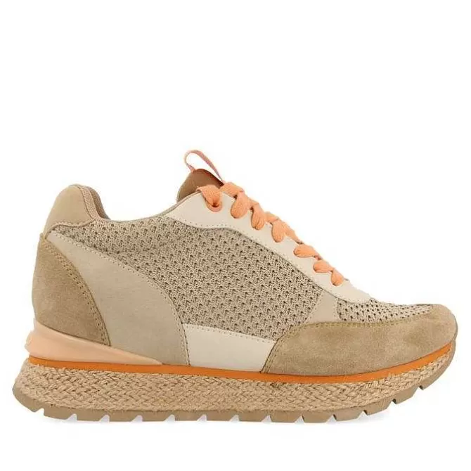 Zapatillas De Deporte De Cuña<Gioseppo Sneakers Estilo Mediterraneo Beige Con Cuña Interior Para Mujer Kajan