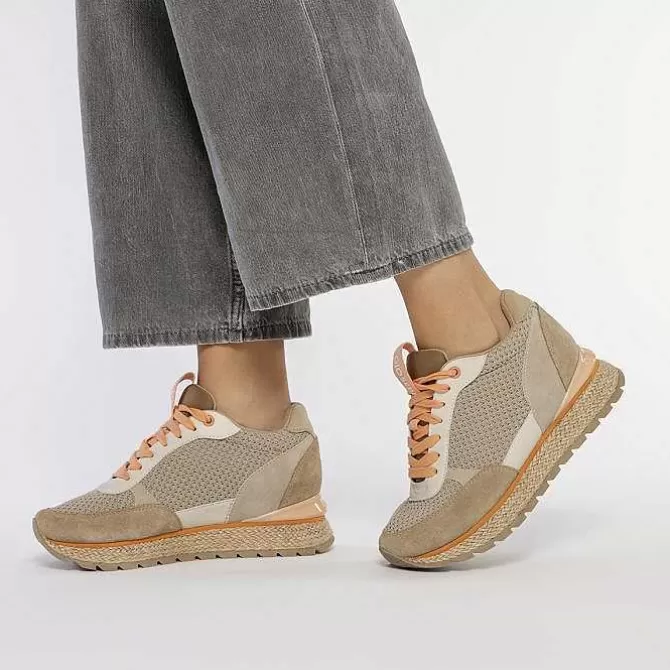 Zapatillas De Deporte De Cuña<Gioseppo Sneakers Estilo Mediterraneo Beige Con Cuña Interior Para Mujer Kajan