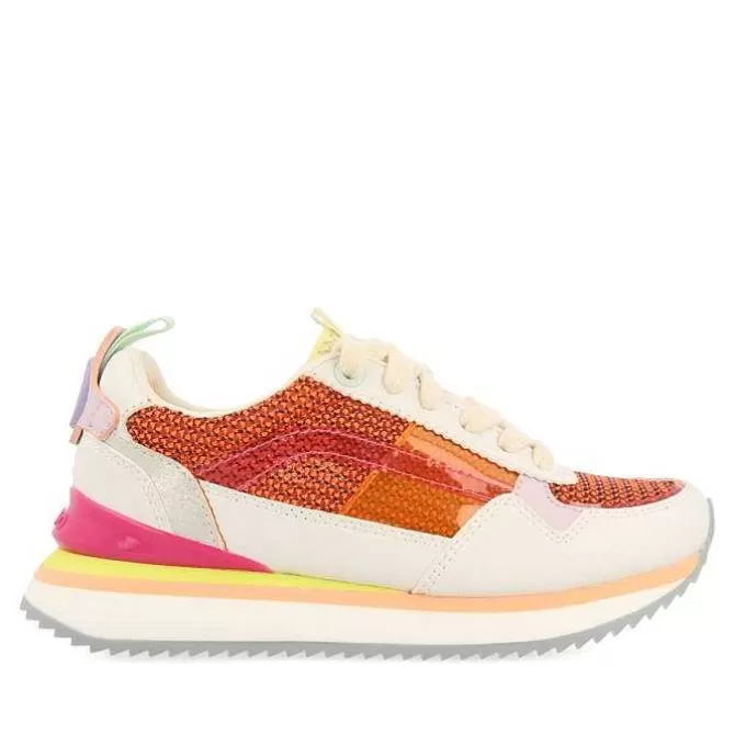 Niñas | Zapatillas<Gioseppo Sneakers Naranjas Con Contraste De Texturas Y Colores Para Nina Y Nino Poway