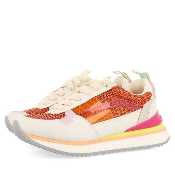 Niñas | Zapatillas<Gioseppo Sneakers Naranjas Con Contraste De Texturas Y Colores Para Nina Y Nino Poway