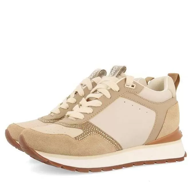 Zapatillas De Deporte De Cuña<Gioseppo Sneakers Nude Detalle Pedreria Y Cuña Interior Para Mujer Debary