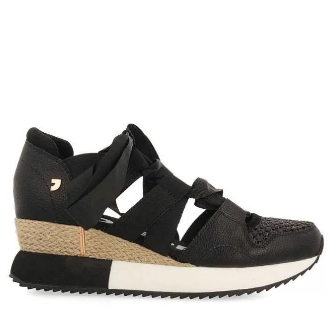 Sandalias Cuña<Gioseppo Zapatillas Alpargatas De Mujer Tassin En Color Negro