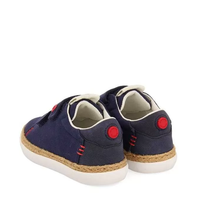 Niños | Zapatillas<Gioseppo Zapatillas Azul Marino Con Detalle De Rafia Y Decoraciones De Color Para Nino Y Nina Viera