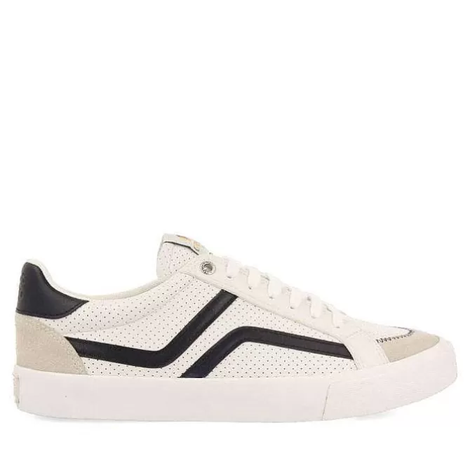 Precios Especiales<Gioseppo Zapatillas De Hombre Vinneuf Blancas Con Detalles En Azul Marino.