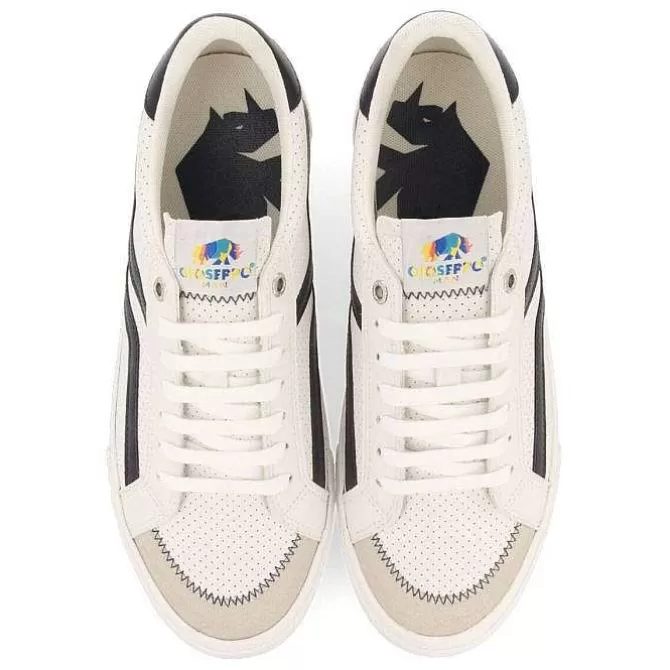 Precios Especiales<Gioseppo Zapatillas De Hombre Vinneuf Blancas Con Detalles En Azul Marino.