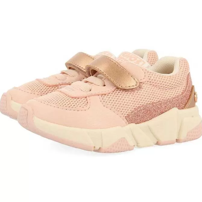 Bebe | Sneakers Bebe Nina<Gioseppo Zapatillas Glitter Rosa Con Detalles Metalicos Y Suela Volumen Para Bebe Sutera