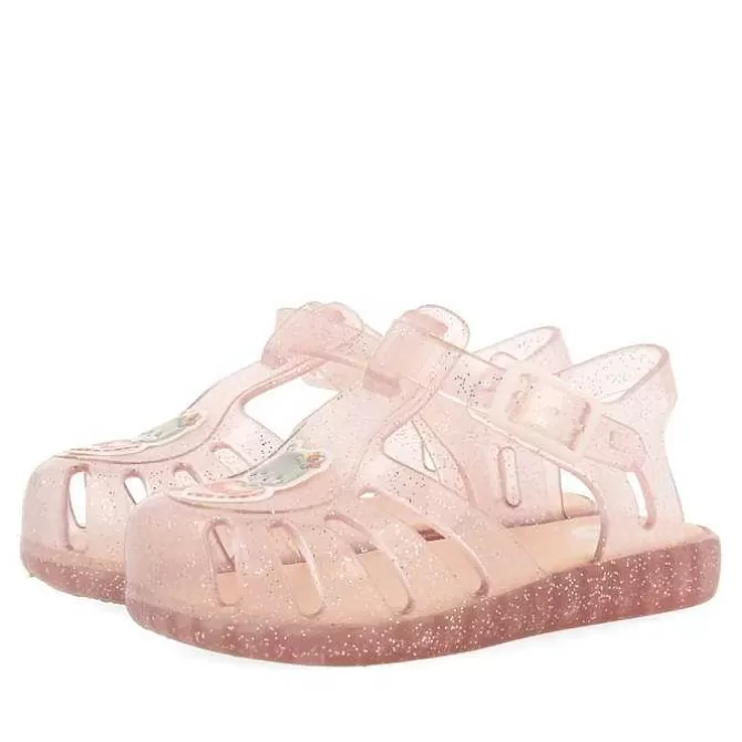 Bebe | Chanclas Para Bebe<Gioseppo Zapatos Cangrejo Rosa Con Brillo Y Parche Osito Bebe Newberg